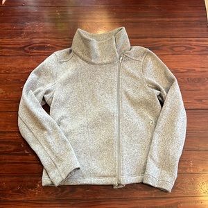 GRAY old navy ASYMMETRICAL active jacket MEDIUM